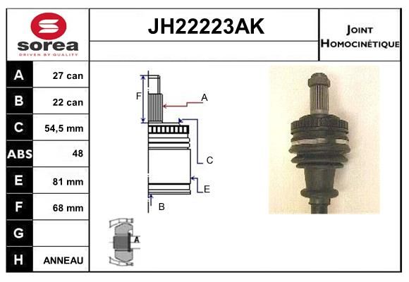 KIT CV JOINT AVEC KR006 - SERIE3