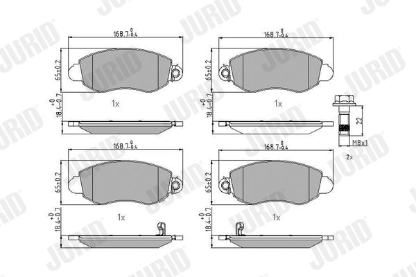 Brake Pad Set, disc brake 573015J