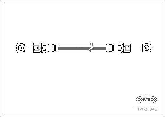 FLEXIBLE DE FREIN DAEWOO LANOS  0705