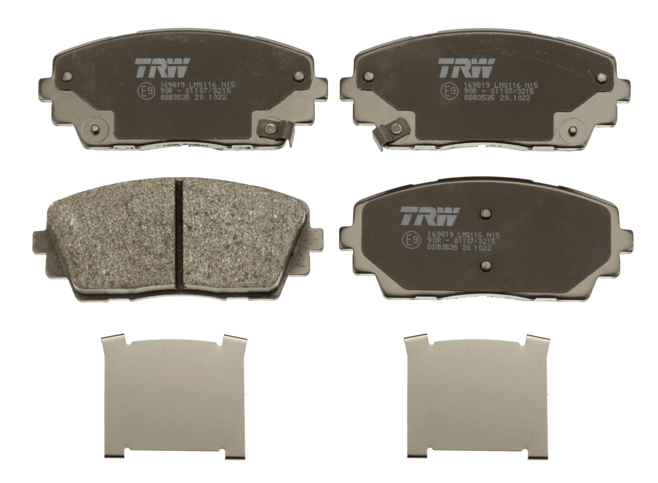 TRW DISC BRAKE PADS - TecDoc 2