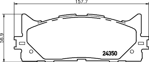 Комплект тормозных колодок, дисковый тормоз 8DB 355 012-401