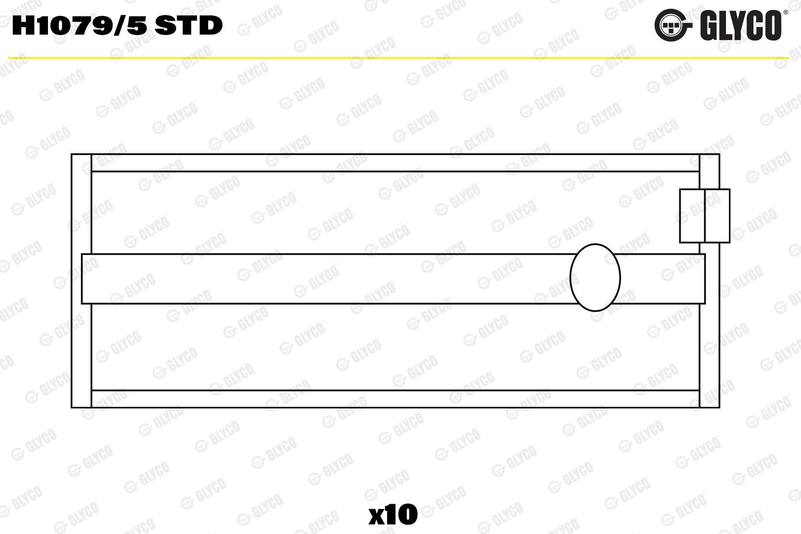 GLYCO H1079/5 STD - Kurbelwellenlager