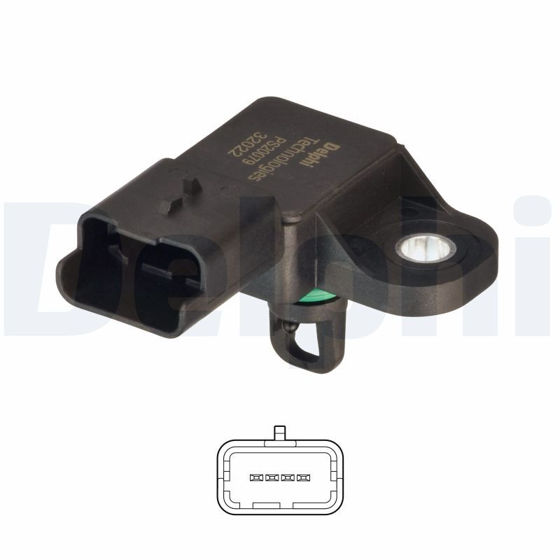 Sensor, presión de sobrealimentación