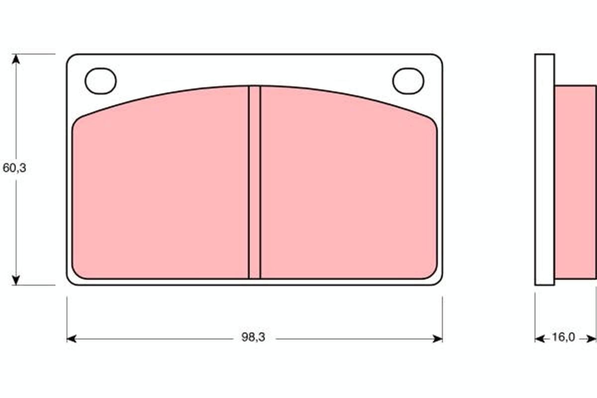 Brake Pad Set, disc brake GDB576