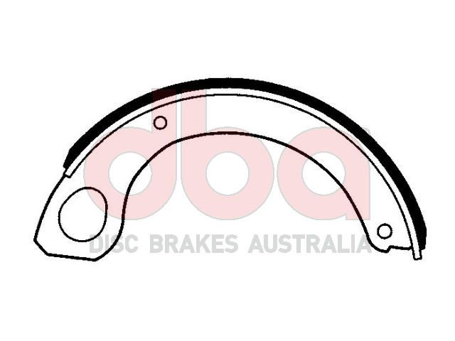 Street Series Brake Shoes [Isuzu/Mits [2pcs] Parking Brake 304.8mm] - TecDoc Only