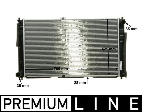 Radiador, refrigeración del motor