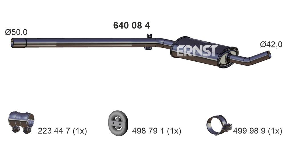 Mittelschalldämpfer