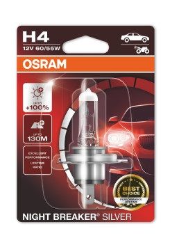 NIGHT BREAKER  SILVER H4 12V BLI1