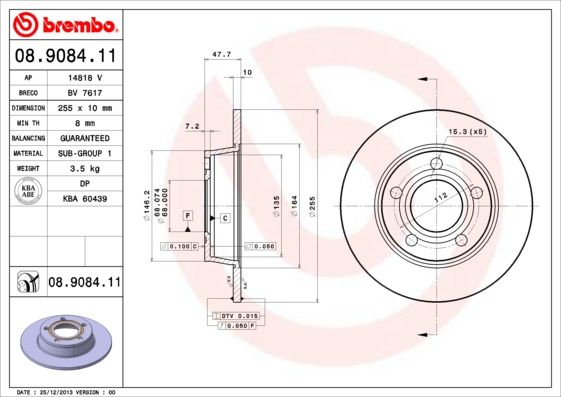 Brake Disc 08.9084.11