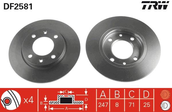 PAIRE DE DISQUES  9900