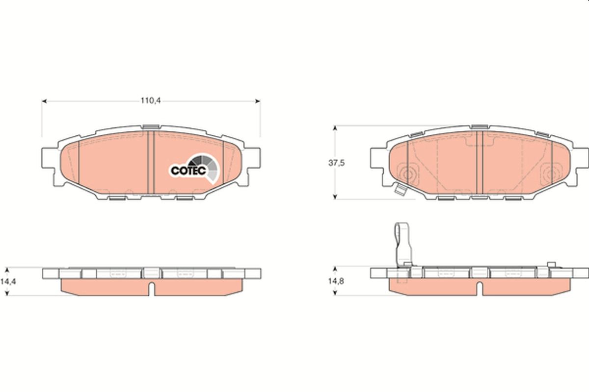 Brake Pad Set, disc brake GDB3373