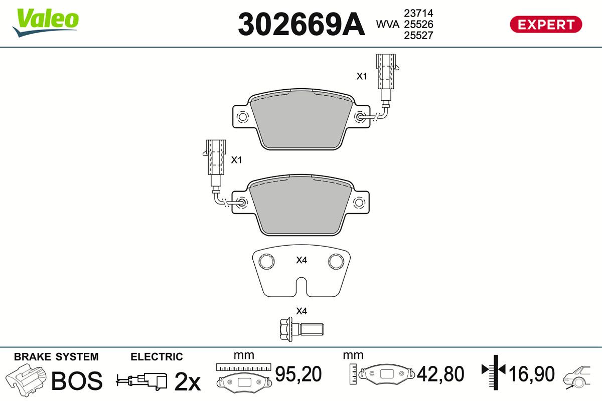 Bremsbelagsatz, Scheibenbremse