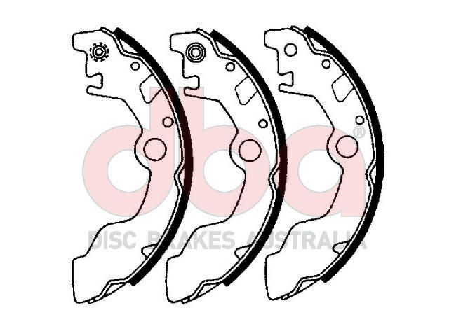 Street Series Brake Shoes [Subaru Fiori/Vivio 180mm] - TecDoc Only