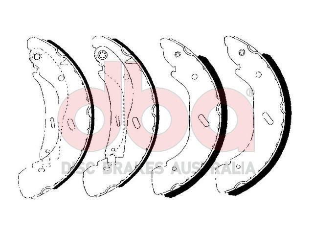 Street Series Brake Shoes [Ford Transit 280mm] - TecDoc Only