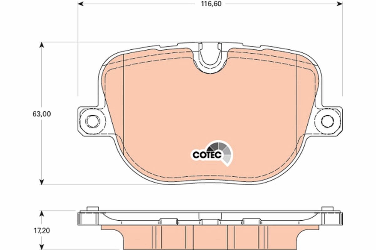 TRW DISC BRAKE PADS - TecDoc 1
