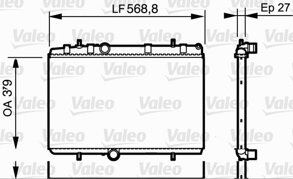 Radiator, engine cooling 734338