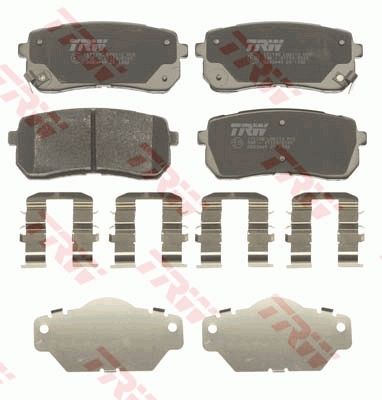 TRW DISC BRAKE PADS - TecDoc 2