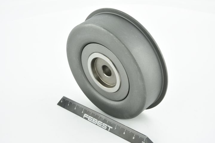 įtempiklio skriemulys, V formos rumbuotas diržas