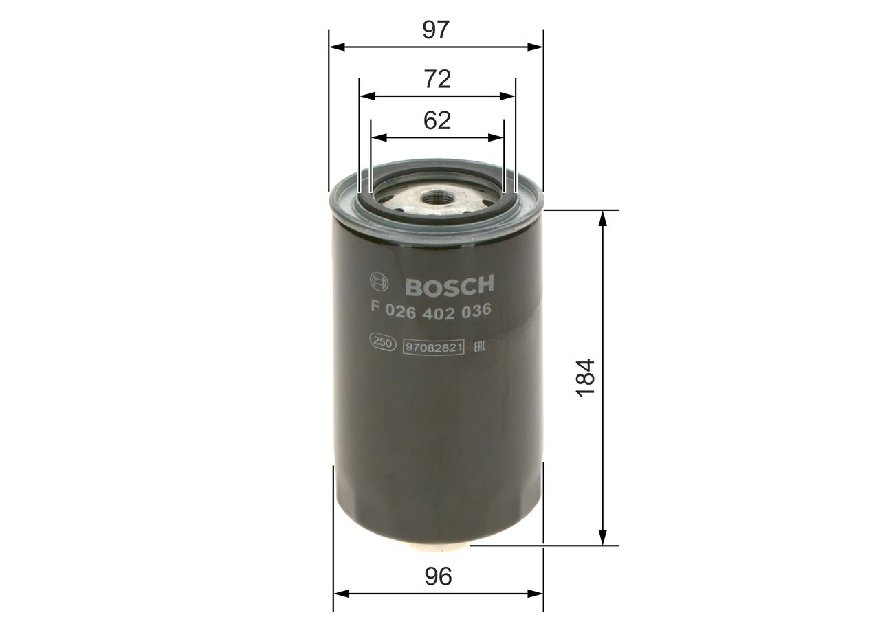 F 026 402 036 BOSCH Üzemanyagszűrő