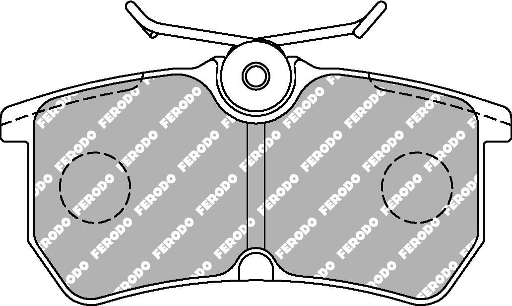 FERODO RACING FCP1319H - Bremsbelagsatz, Scheibenbremse DS2500