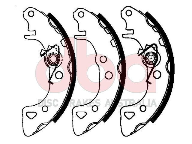 Street Series Brake Shoes [Citroen / Peugeot 165mm] - TecDoc Only