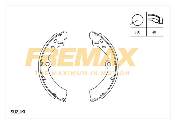 FBS-0263 FREMAX fékpofakészlet