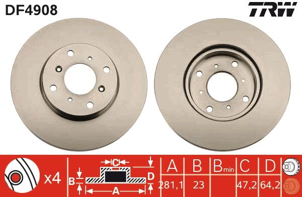 Brake Disc DF4908