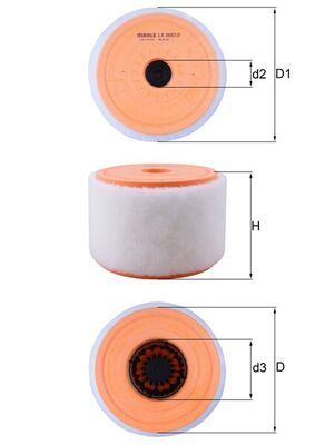 Air Filter LX 2607/2