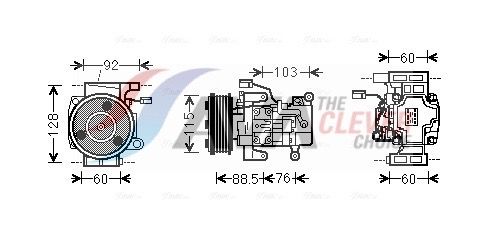 MZK251 AVA QUALITY COOLING kompresszor, klíma