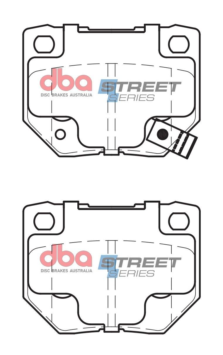 DBA SS STREET SERIES BRAKE PADS [ Nissan & Subaru 1989-2007 R ] - TecDoc Only