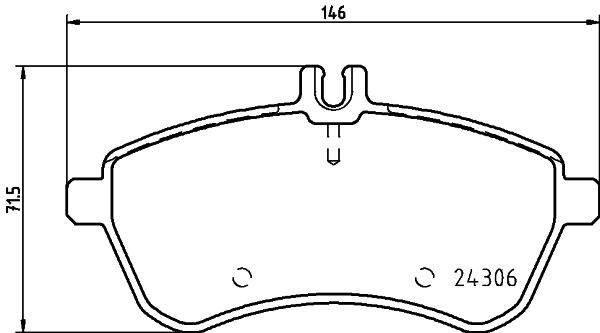 Brake Pad Set, disc brake 8DB 355 012-601