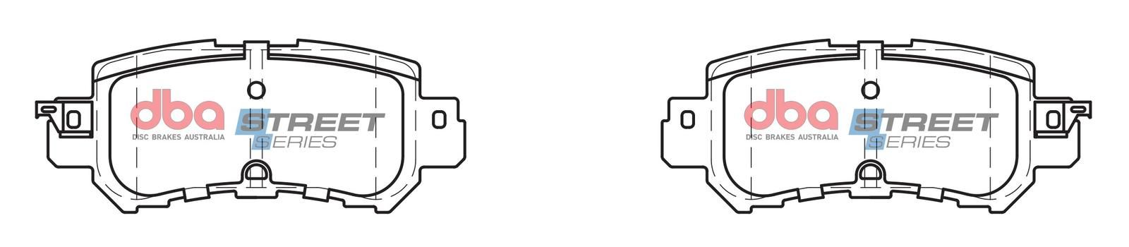 DBA SS STREET SERIES BRAKE PADS [ Mazda CX5 / 2012-2022 R ] - TecDoc Only