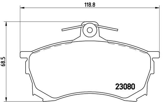 Brake Pad Set, disc brake P 54 021