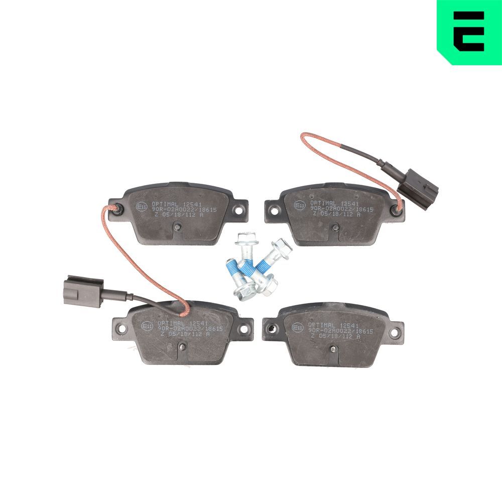 OPTIMAL BP-12541 - Bremsbelagsatz, Scheibenbremse