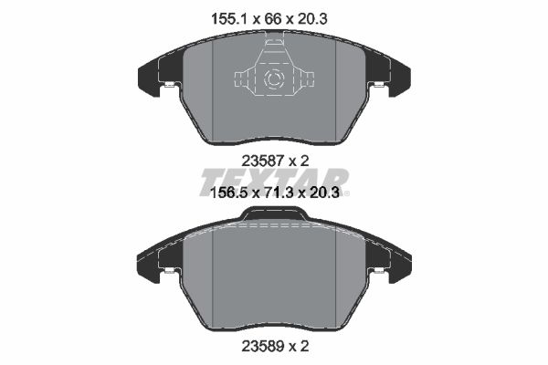 Brake Pad Set, disc brake 2358782