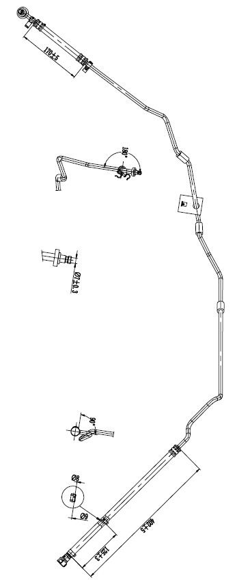 Hydraulikschlauch, Lenkung