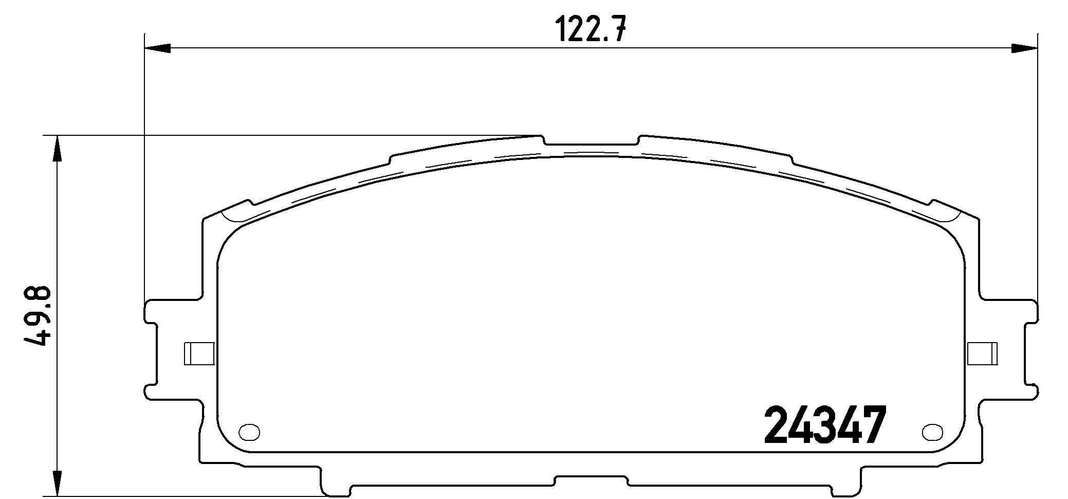 Brembo P 83 086 Bremsbelagsatz, Scheibenbremse