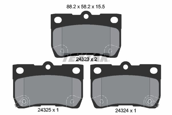 Brake Pad Set, disc brake 2432301