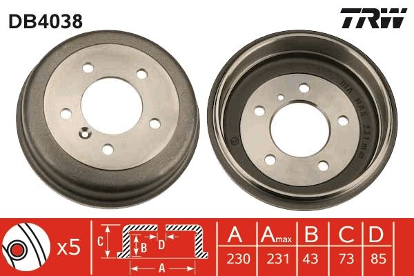 TAMBOUR DE FREIN  9900