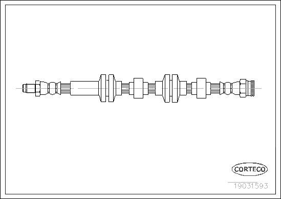 CORTECO 19031593 - Bremsschlauch