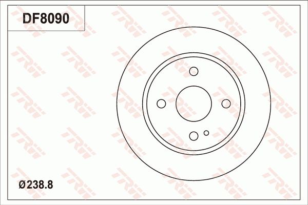 TRW BRAKE DISC - TecDoc Only