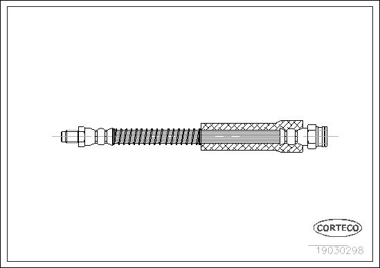 FLEXIBLE DE FREIN PEUGEOT 205  0705