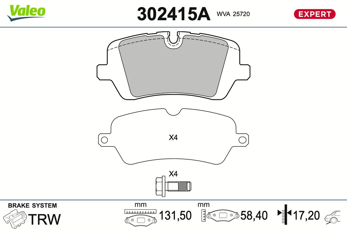 Bremsbelagsatz, Scheibenbremse