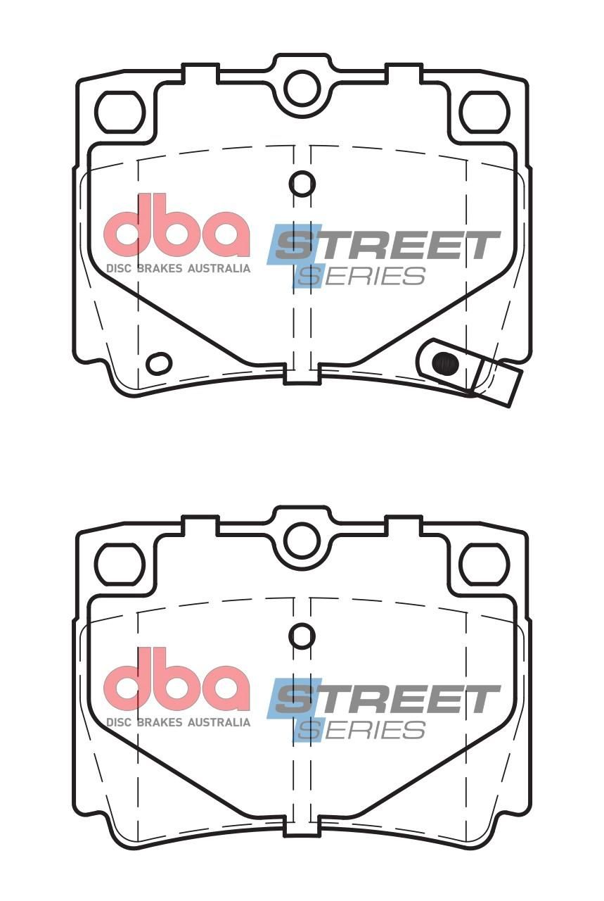 DBA SS STREET SERIES BRAKE PADS [ Mitsubishi Challenger 1998-2014 R ] - TecDoc Only
