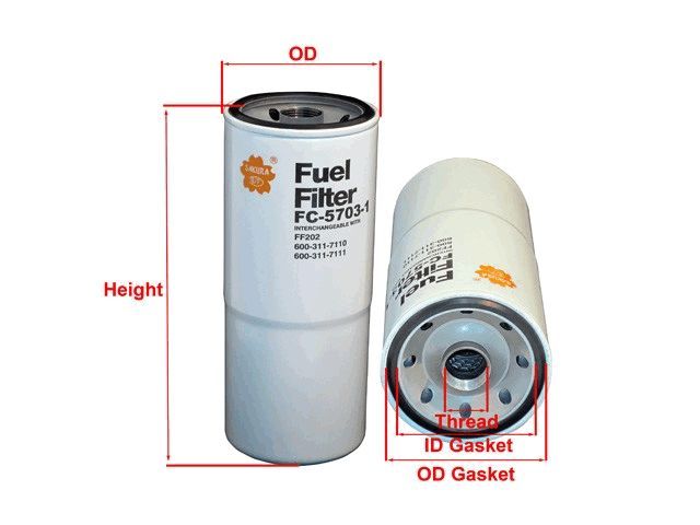 FUEL FILTER FITS 299202 - TecDoc Only