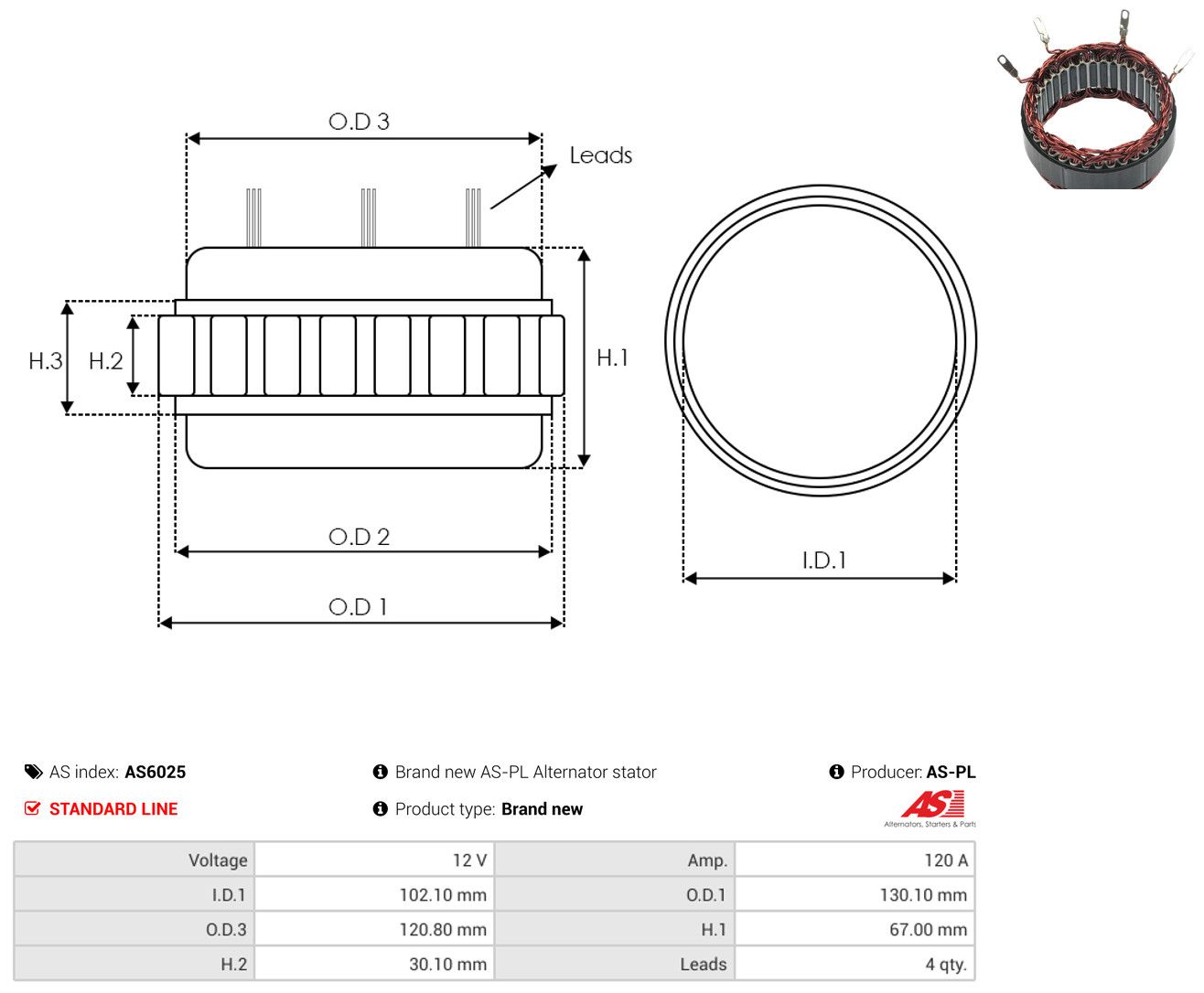 Stator, Generator