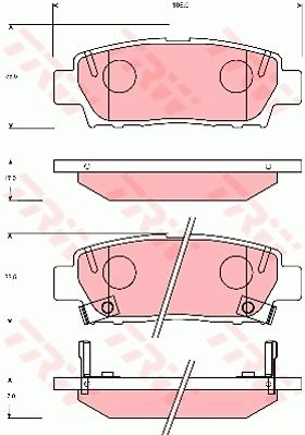 TRW DISC BRAKE PADS - TecDoc Only