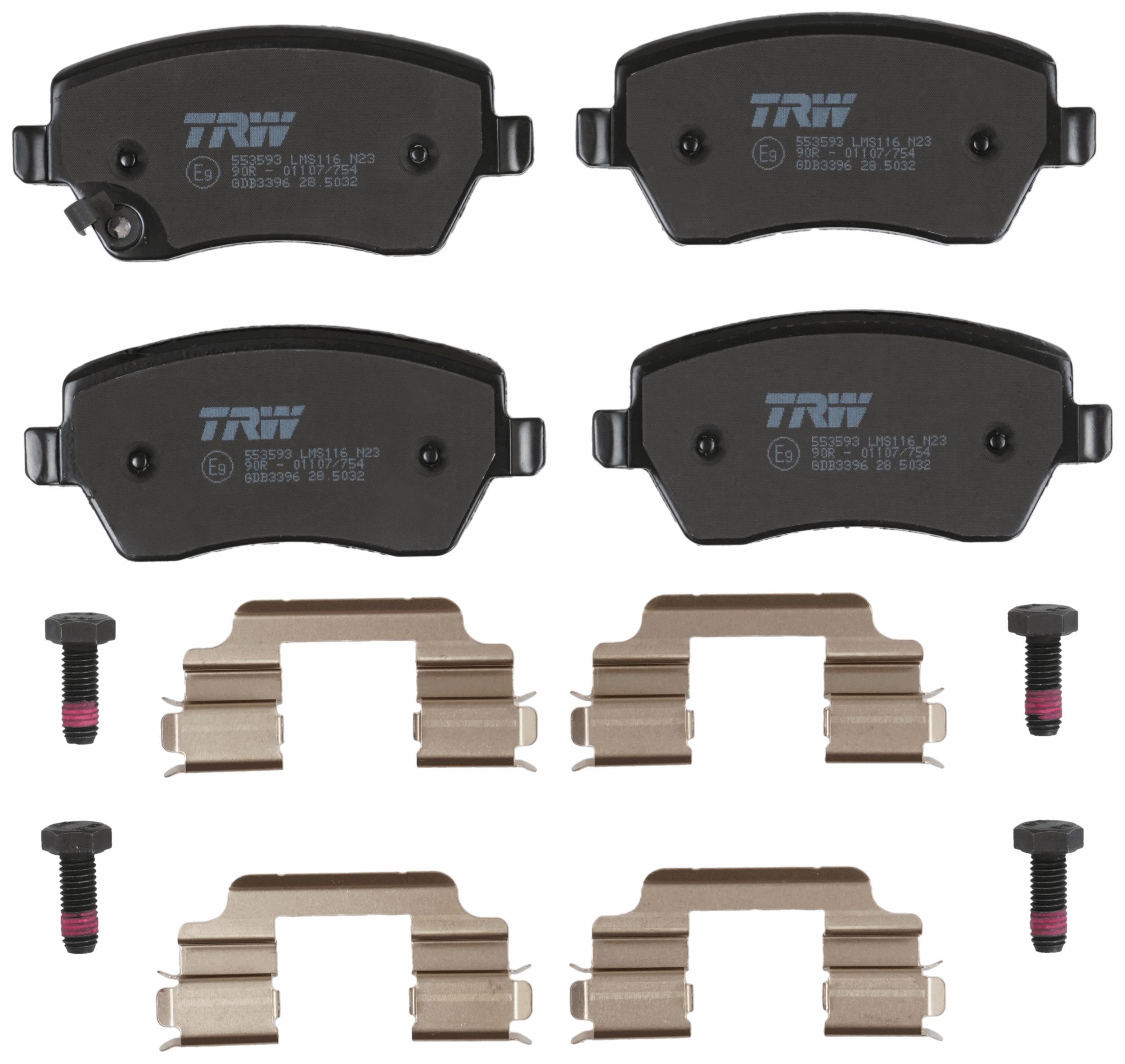 TRW DISC BRAKE PADS - TecDoc 2