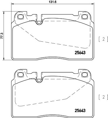 Brake Pad Set, disc brake 8DB 355 020-251