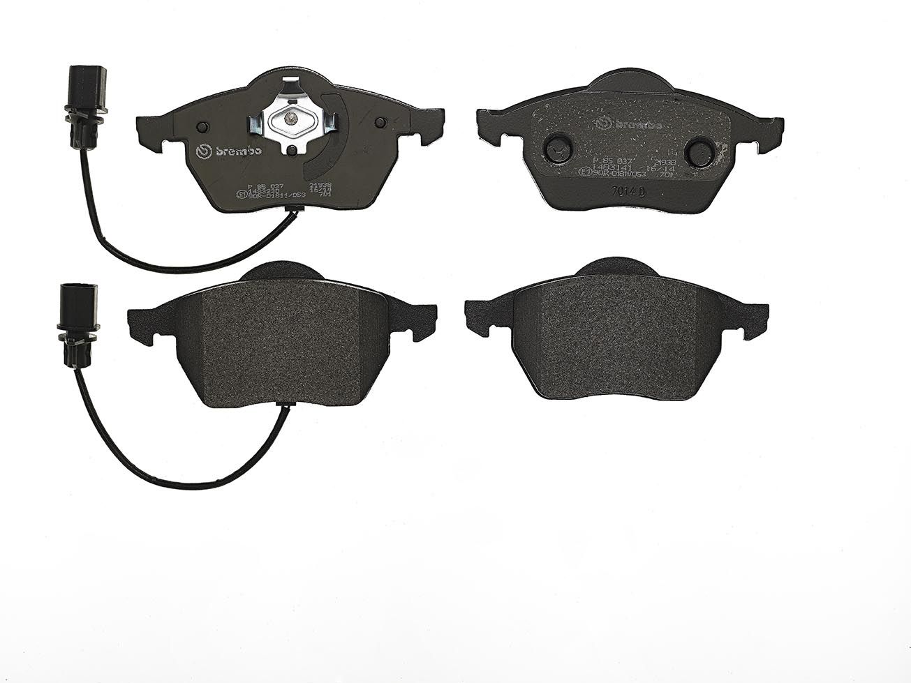 BREMBO P 85 037 - Bremsbelagsatz, Scheibenbremse PRIME LINE